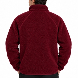 <b>Men</b> <b>Fleece</b> <b>Sherpa</b> <b>Jacket</b> High Neck Warm Casual Winter Layer Comfortable Regular Fit Warm <b>Fleece</b> Layer Clean Stitching Finish Fit - Product Image 2