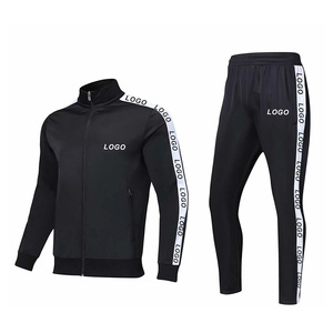 Ensemble de survêtement léger en polaire pour homme, avec sweat-shirt à manches longues et pantalon de jogging, poches latérales et taille élastique, avec logo - Product Image 5