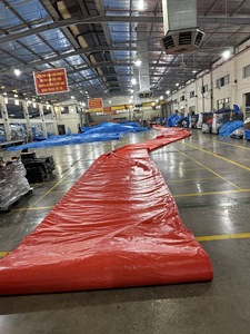 Bâche en PE bleue durable, écologique, résistante au vent, imperméable, résistante aux UV, résistante aux déchirures, de poids moyen, tissée, pour l'agriculture et l'extérieur - Product Image 2