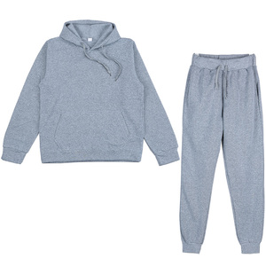 Conjunto de Sudadera con Capucha Morada y Pantalones Deportivos, Chándal Informal de Color Sólido, Manga Larga, Cintura con Cordón, Ropa de Otoño para Adultos - Product Image 6