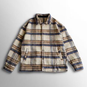 Wholesale <b>Mens</b> High Quality Checkered Flannel Shirt <b>Hood</b> Casual Winter Zipper Front Plaid Shacket Outerwear <b>Top</b> Windproof - Product Image 2