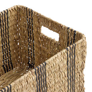 Natural Seagrass Storage <b>Basket</b> Set Handwoven Organizer <b>Basket</b> Multi Size Storage <b>Basket</b> For Shelf Closet And Home Organization - Product Image 6