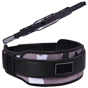 Cinturón de Neopreno Acolchado con Doble Correa y Soporte Lumbar de 5.5 Pulgadas para Levantamiento de Pesas, Color Gris, Transpirable - Product Image 5