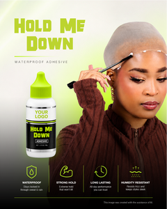 Adhesivo para Pelucas HMD Hold Me Down, Tamaño Mediano 2.1oz, Etiqueta Privada, Fijación Extrema, Resistente al Agua, Hecho en Corea - Product Image 6