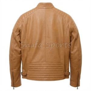 Dernière conception 2026 – Blousons en cuir pour hommes avec services OEM, poches zippées personnalisées - Product Image 2