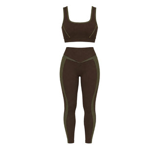 Conjunto de yoga para entrenamiento diario y uso en el gimnasio con tela suave y material duradero para mayor comodidad y rendimiento a largo plazo - Product Image 1