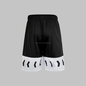 Pantalones cortos de gimnasio de baloncesto para hombre al por mayor, pantalones de poliéster de malla informales de talla grande con bolsillo, conjunto personalizable con nombre del equipo - Product Image 3