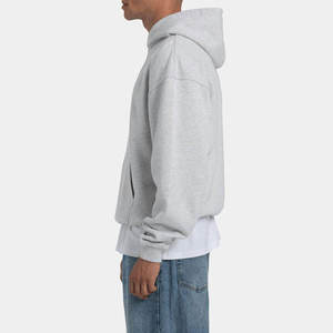 Fleece Embroidered Winter <b>Hoodie</b> Custom OEM for Independent Brands with Luxury Streetwear Mens Detailing - Product Image 3