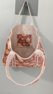 Sac fourre-tout en coton imprimé à la main en Inde, taille 18x18 pouces environ, sac de marché en coton matelassé, tissu de qualité supérieure - Product Image 4