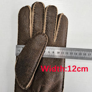 Guantes de Conducción de Invierno Unisex de Cuero Cabretta Estampado, Cálidos para Exteriores, Protección contra el Frío, Precio de Fábrica, Venta al por Mayor - Product Image 5