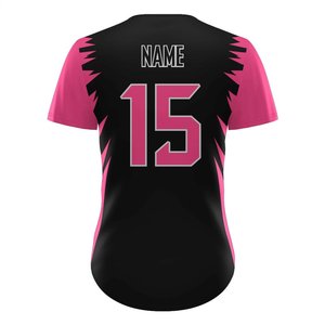 Uniforme Deportivo Personalizado al por Mayor, Camiseta de Béisbol Azul Claro de Manga Corta con Botones y Franja Marrón - Product Image 4
