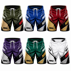 Custom Grappling Fight Shorts Lightweight <b>Stretch</b> Quick Dry No Gi MMA Training Shorts with Personalized Team Logo - Product Image 2