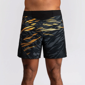 Custom Logo Front MMA Boxing <b>Shorts</b> 100% Polyester Digital Print 240gsm Breathable <b>Seamless</b> Fusing Unisex Adults OEM Service - Product Image 1