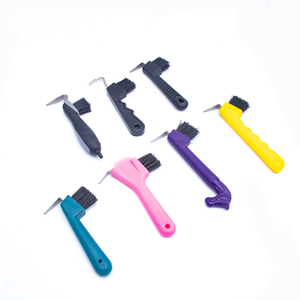 Original High Quality Horse Grooming veterinary <b>Equipment</b> Tool Horse Hoof Pick with Plastic Handle and Brush Hoof Pick Brush CE - Product Image 2