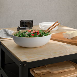 ชามไม้ไผ่คลาสสิกสำหรับเสิร์ฟสลัดผักผลไม้ต้องมีอุปกรณ์ครัวสำหรับบ้านร้านอาหารอุปกรณ์ตกแต่งบ้าน - Product Image 2