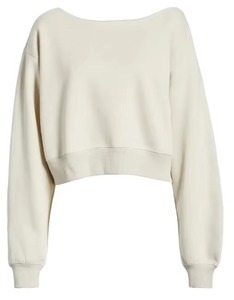 Sudadera Oversize de Mujer con Hombros Descubiertos, Manga Larga, Tejido Asimétrico, Color Sólido, Algodón Transpirable, Ropa de Otoño - Product Image 5
