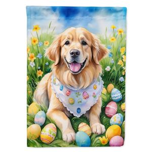 Golden Retriever Easter <b>Egg</b> Hunt <b>Decorative</b> Yard Flag Banner Multicolor Mailbox Patio Artwork for Garden Size for Lawn Signs - Product Image 1