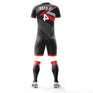 Tenues de sport personnalisées grande taille à motif imprimé, maillots de football à manches courtes, kits de sport, uniformes de basketball et de football - Product Image 6