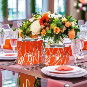 2024 lujo personalizado decoración del hogar Metal esmalte diseño moderno jarrón de Mesa para el hogar y la decoración de la Mesa jarrón de metal jarrón costero - Product Image 1