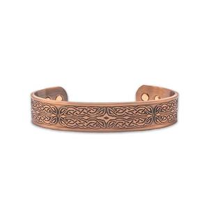 Rose Gold Plated Copper Alloy Cuff <b>Bracelet</b> Classic Twisted Design Unisex Jewelry Gift men women wrist wear <b>healing</b> therapy - Product Image 3