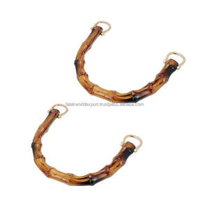 Vente en gros 10.5cm 12cm sac à main accessoires de quincaillerie sac à main poignée en bambou poignées en bois par Falak World Export - Product Image 3