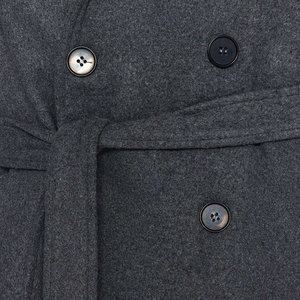 Abrigo Largo de Lana Tejida Transpirable para Hombre, Estilo Slim Fit, Doble Botonadura, de Moda Popular de Invierno, de Buena Calidad OEM - Product Image 5
