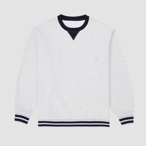 Sweat-shirt en molleton pour homme, col rond, manches raglan, anti-rides, 100% coton, coupe classique - Product Image 4