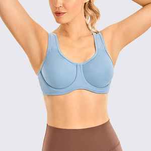 ACTIVE ENTERPRISES - Sujetador Deportivo de Yoga para Mujer, Diseño Personalizado, Alta Sujeción, Transpirable, Ecológico, Spandex/Nylon, Diseño Sólido, con Relleno Extraíble - Product Image 1
