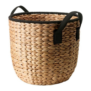 Meilleure vente, grand panier de rangement en jacinthe d'eau tissé à la main, panier à linge de haute qualité et durable pour la maison, fait à la main, haut - Product Image 1