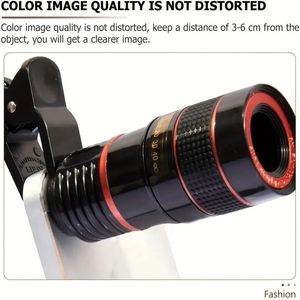 Obiettivo Zoom 8X 12X 20X messa a fuoco lunga per telefoni cellulari tablet Smartphone accessori per fotocamera telefono cellulare nero - Product Image 6