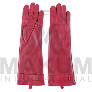 Winter <b>Gloves</b> Warm Ladies Fashion Black Opera <b>Long</b> Leather <b>Gloves</b> Customize Color and Design - Product Image 5