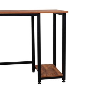 Scrivania per Computer Stile Retrò 140cm, in Truciolato con Rivestimento in Triamina, a Forma di L, Angolo Retto, Resistente, Design Vintage - Product Image 6