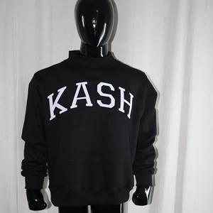 เสื้อสเวตเชิ้ตคอเต่า KASH BLACK สีขาว 100% ปักลายแบบ Applique คอเสื้อกว้าง URBAN PRODUCTIONS - Product Image 2