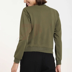 2026 Hot Selling New Stylish Custom Logo Women <b>Sweatshirt</b> / High Quality <b>Long</b> Sleeve Workout <b>Sweatshirt</b> for Women Wholesale - Product Image 4