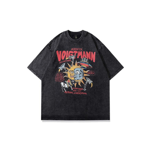 T-shirts basiques de haute qualité en coton de marque premium, style hip-hop, surdimensionnés, pour hommes et femmes - Product Image 1