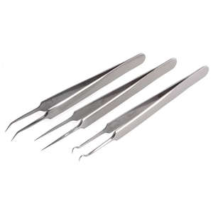 Pince à épiler professionnelle 2026 en acier inoxydable inclinée à lame unique pour sourcils, extracteur de points noirs et de boutons - Product Image 6