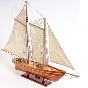 Yate de Carreras de la Copa América de Madera Hecho a Mano, Decoración Náutica para el Hogar, Regalos Personalizados 83.8Lx14Wx71.1H Cm - Product Image 3