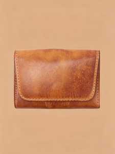 Porte-cartes en cuir véritable fait main sur mesure, étui fin pour cartes de crédit, portefeuille de luxe RFID pour cartes de visite, logo personnalisé - Product Image 1