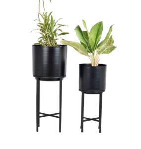 Glossy <b>Gold</b> Powder Coated Iron Farmhouse Style Eco-Friendly <b>Planters</b> Matte Stand Customized Logo Wholesale Home Garden Supplies - Product Image 1