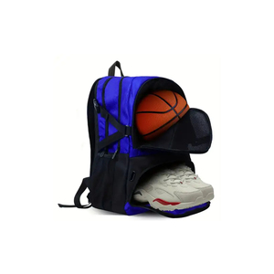 Sac à dos de basketball marron avec compartiment à chaussures, capacité 30-40L pour le rangement de matériel sportif - Product Image 2