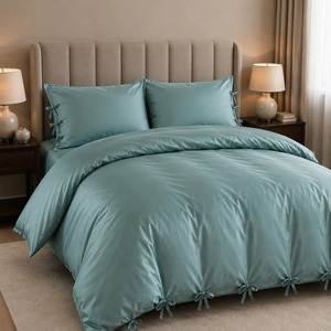Best Selling Soft 300 TC Bamboo Duvet Tie Premium Bedding Accessory for Keeping <b>Comforters</b> Quilts and Duvets Securely in Place - Product Image 2