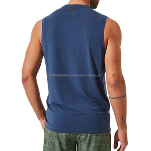 Débardeurs de fitness pour hommes respirants, meilleures ventes, pour la musculation, décontractés, en coton côtelé, tricoté élastique, respirant, débardeur de sport - Product Image 4