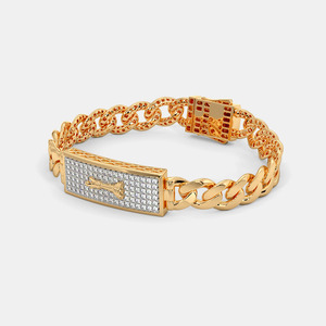 Pulsera de Lujo con Diseño de Eslabones Cubanos y Diamantes - Product Image 2