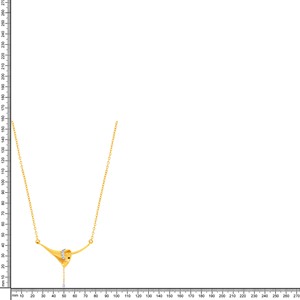 Pendentif minimaliste en or jaune 14 carats avec diamant rond taille brillant pour femme, tendance et idéal pour le quotidien - Product Image 5