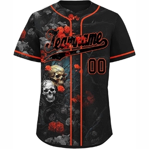Camisetas de Béisbol Sublimadas Personalizadas con Tela de Poliéster de Secado Rápido para Deportes al Aire Libre - Product Image 1