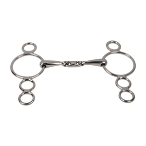 Bocado de caballo de acero inoxidable con anillo suelto, 12.5CM, boquilla dorada, embalaje personalizado - Product Image 5