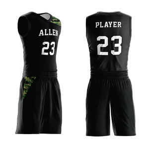 Tenues de sport à manches courtes sur mesure, de qualité supérieure, respirantes et tendance, uniformes de basket-ball à vendre, service OEM ODM - Product Image 4