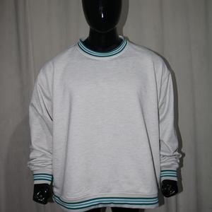 Sudadera con cuello simulado de 450 GSM, bordado con nombre personalizado, corte holgado y extragrande, 100% algodón, felpa francesa. - Product Image 3