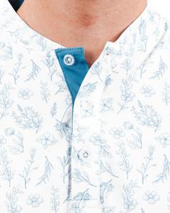 Camisa de Golf con Cuello Mao Personalizada OEM, Tejida, Transpirable, de Secado Rápido, Estampado Digital, 100% Algodón, Deportiva para Hombre - Product Image 4
