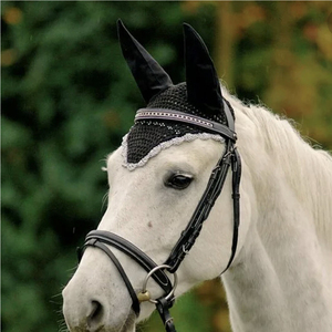 Filet anti-mouches et anti-moustiques multicolore personnalisé pour chevaux, en maille et nylon, service OEM/ODM sur mesure - Product Image 3